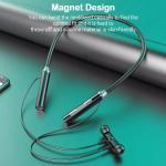 Wireless Headphone Fone Bluetooth 5.2 Neckband Earphones Silicone Hifi Stereo Sports Headset Halter Waterproof Magnetic Earbuds