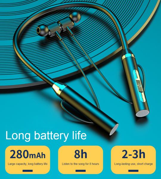 Wireless Headphone Fone Bluetooth 5.2 Neckband Earphones Silicone Hifi Stereo Sports Headset Halter Waterproof Magnetic Earbuds